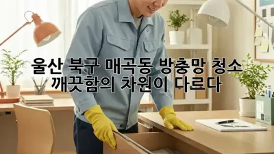 울산 북구 매곡동 방충망 청소: 깨끗함의 차원이 다르다!